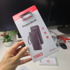 VEN-DENS VD-PB058 10000mAh Power Bank with Built-in Cables